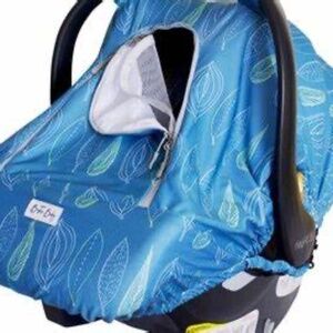 Bristin baby car seat cover in canopy blue